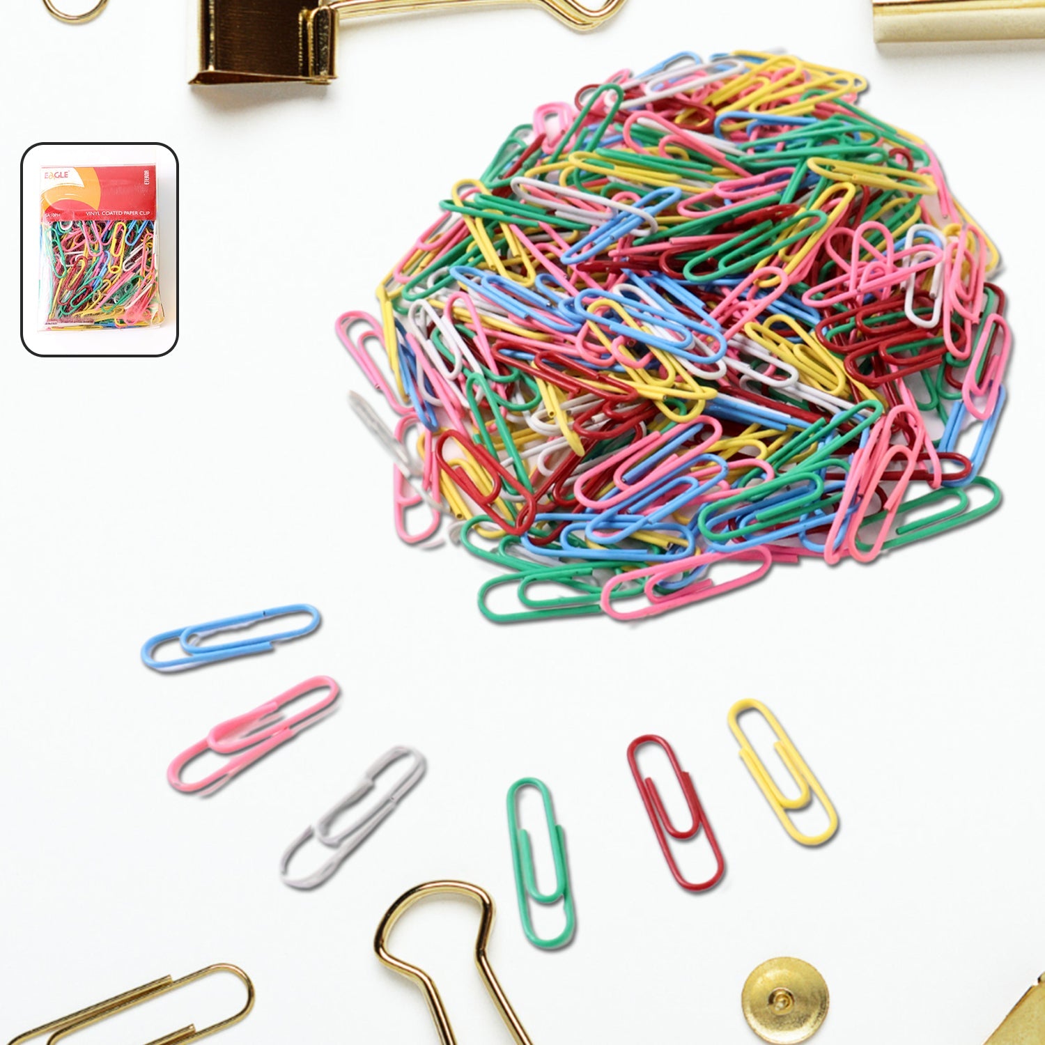 Multicolor-Coated Paper Clips  Multicolor-Coated Paper Clips